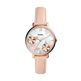 Fossil Jacqueline ES4671 Women’s Rose Gold Watch – White Floral Dial