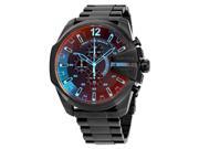 Diesel Mega Chief Black Ion-plated Stainless Steel Mens Watch DZ4318