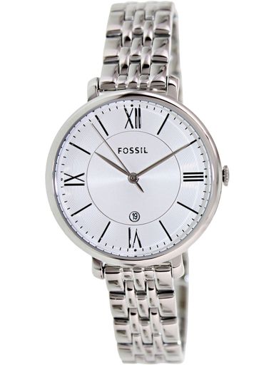 Fossil Womens Jacqueline ES3433 Silver Stainless-Steel Quartz Fashion Watch