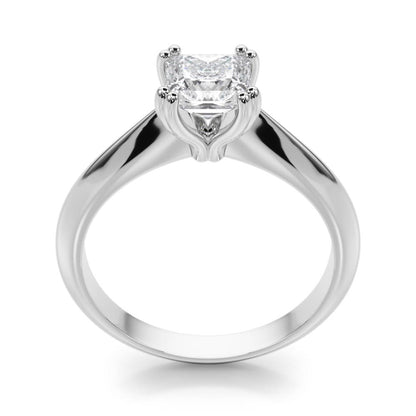 IGI Lab-Grown Cushion Diamond Double 4 Prong Solitaire Engagement Ring, D Color VVS Clarity