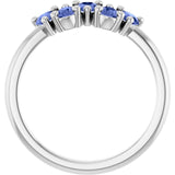 Pear Tanzanite Multi Stone Ring in Gold and Platinum