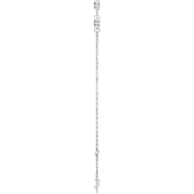 3-Stone Lab-Grown Alexandrite & Round Bezel-Set Link Bracelet In Set