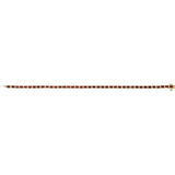 Emerald Natural Mozambique Garnet Bezel-Set Line Bracelet In Gold & Platinum