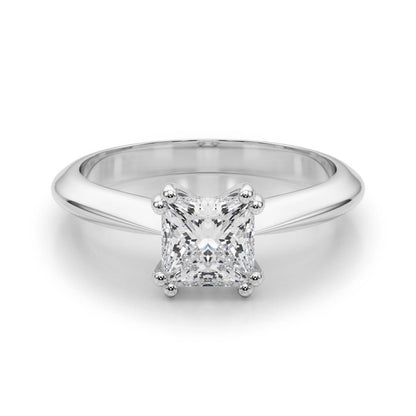 IGI Lab-Grown Cushion Diamond Double 4 Prong Solitaire Engagement Ring, D Color VVS Clarity