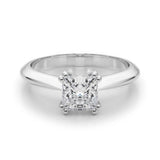 IGI Lab-Grown Cushion Diamond Double 4 Prong Solitaire Engagement Ring, D Color VVS Clarity