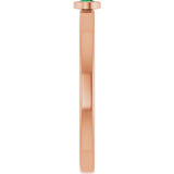 Round Lab-Grown Emerald Solitaire Ring in Rose Gold