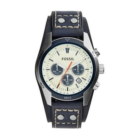 Fossil CH3051 Men’s Watch – Blue Leather Strap, Classic Design