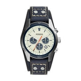 Fossil CH3051 Men’s Watch – Blue Leather Strap, Classic Design