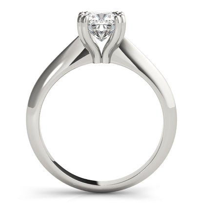 IGI Lab-Grown Cushion Diamond Double 4 Prong Solitaire Engagement Ring, D Color VVS Clarity