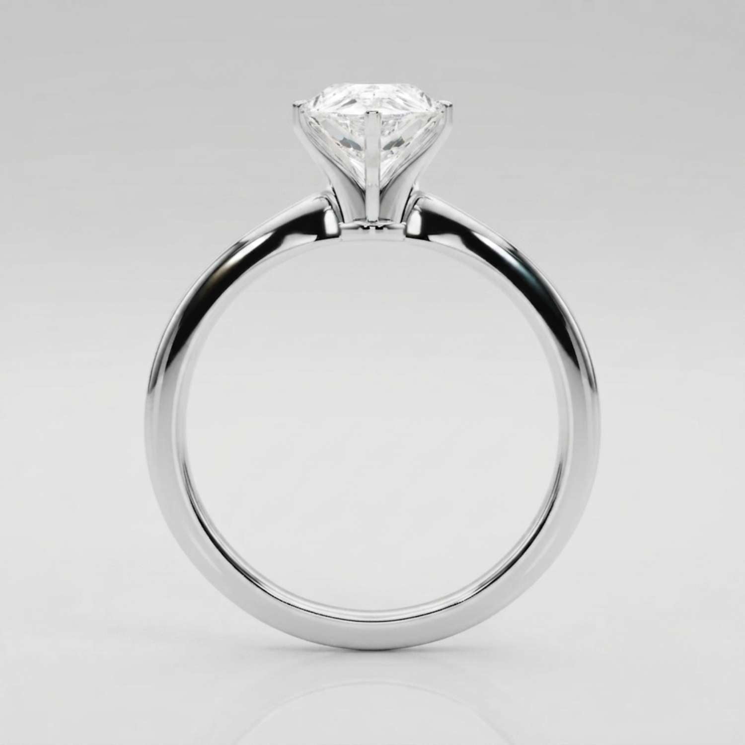 IGI Lab Grown Pear Diamond 6 Claw Solitaire Ring Graduation Gift