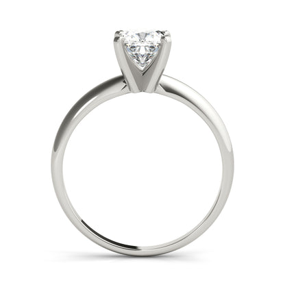 IGI Lab-Grown Cushion Diamond Four Prong Set Solitaire Engagement Ring, D Color VVS Clarity