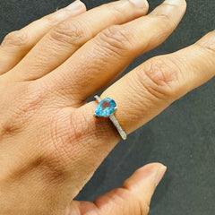pear gemstone engagement ring