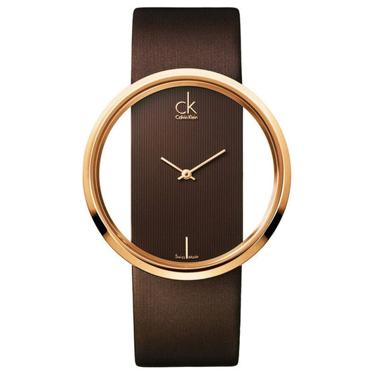 CK Calvin Klein K9423303 Glam Brown Swiss Made Women's Watch One Size