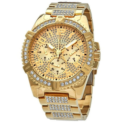 Guess Frontier Quartz Gold Dial Men s Watch W0799G2