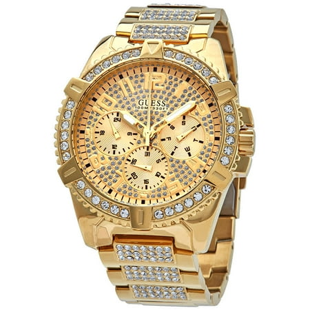 Guess Frontier Quartz Gold Dial Men s Watch W0799G2