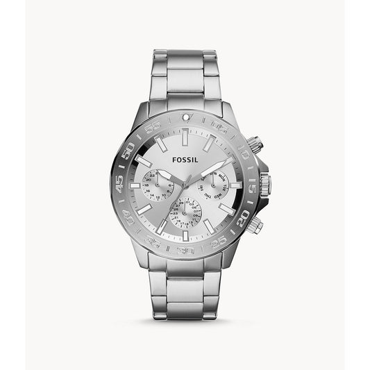 Fossil Bannon Multifunction Watch 45mm Stainless Steel Silver-Tone