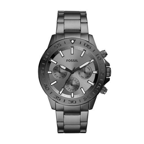 Fossil Men's Bannon Multifunction, Smoke-Tone Stainless Steel Watch