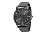 Calvin Klein City K2G2G4CX Men’s Black Dial 43 mm Leather Watch