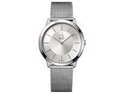 Calvin Klein Minimal Collection Stainless Band Silver Dial Men's Watch.