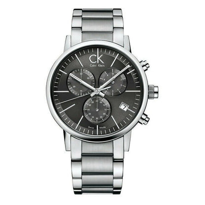 Calvin Klein Post Minimal Men's Watch K7627161|Chronograph Black Dial|Stainless