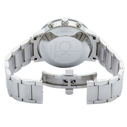 Calvin Klein Post Minimal Men's Watch K7627161|Chronograph Black Dial|Stainless