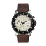 Fossil Forrester Men’s Chronograph Watch – Black Dial, Black Stainless-Steel Bracelet