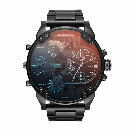 Diesel Mr Daddy 2.0 DZ7395 Black Stainless Steel Strap 57mm Mens Watch