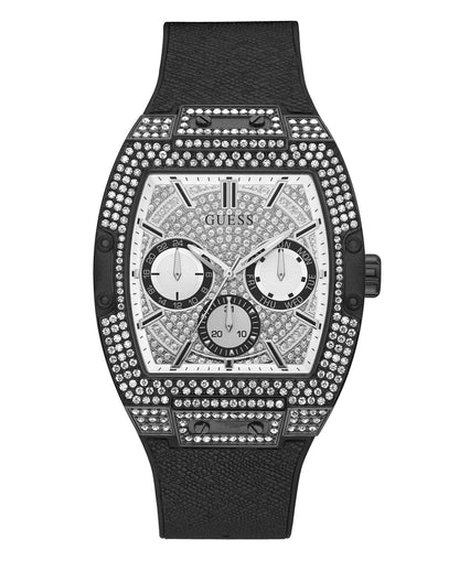 GUESS BLACK CASE BLACK SILICONE WATCH GW0048G1