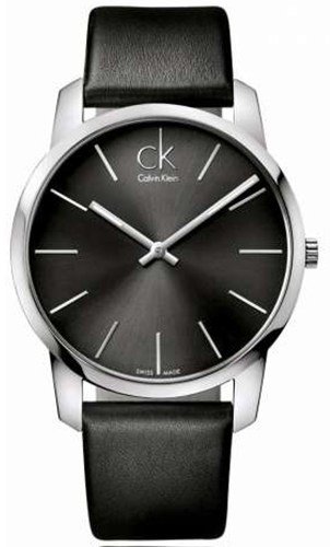 Calvin Klein CK City Men's Watch | Stainless Steel, Black Leathe