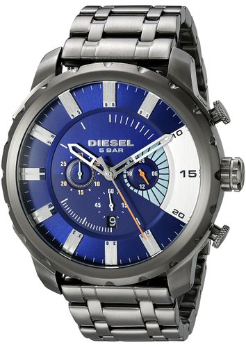 Diesel Men's DZ4358 'Stronghold' Chronograph Black Stainless Steel Watch (Diesel Men's DZ4358 Stainless Steel)