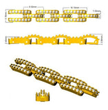 18K White Gold Diamond Paperclip Chain Bracelet