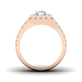 18K white gold men’s diamond pave ring