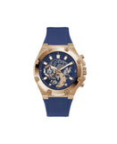 GUESS Men's Watch GW0334G3 – 46mm Blue Silicone Strap