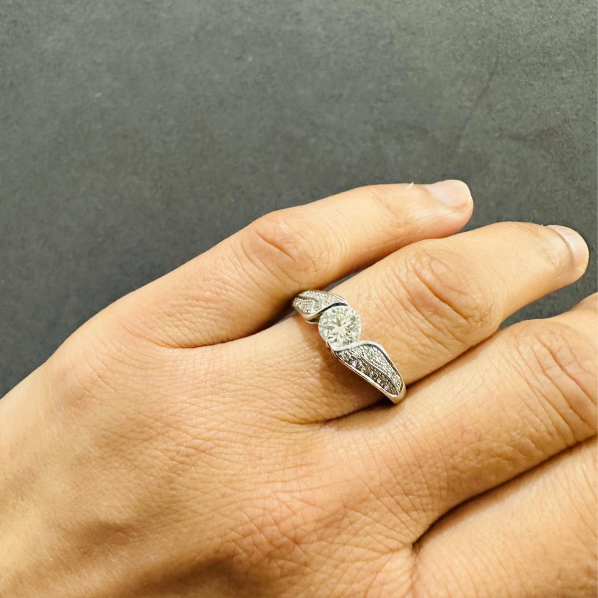 natural diamond engagement ring