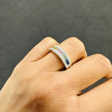 multicolor diamond band