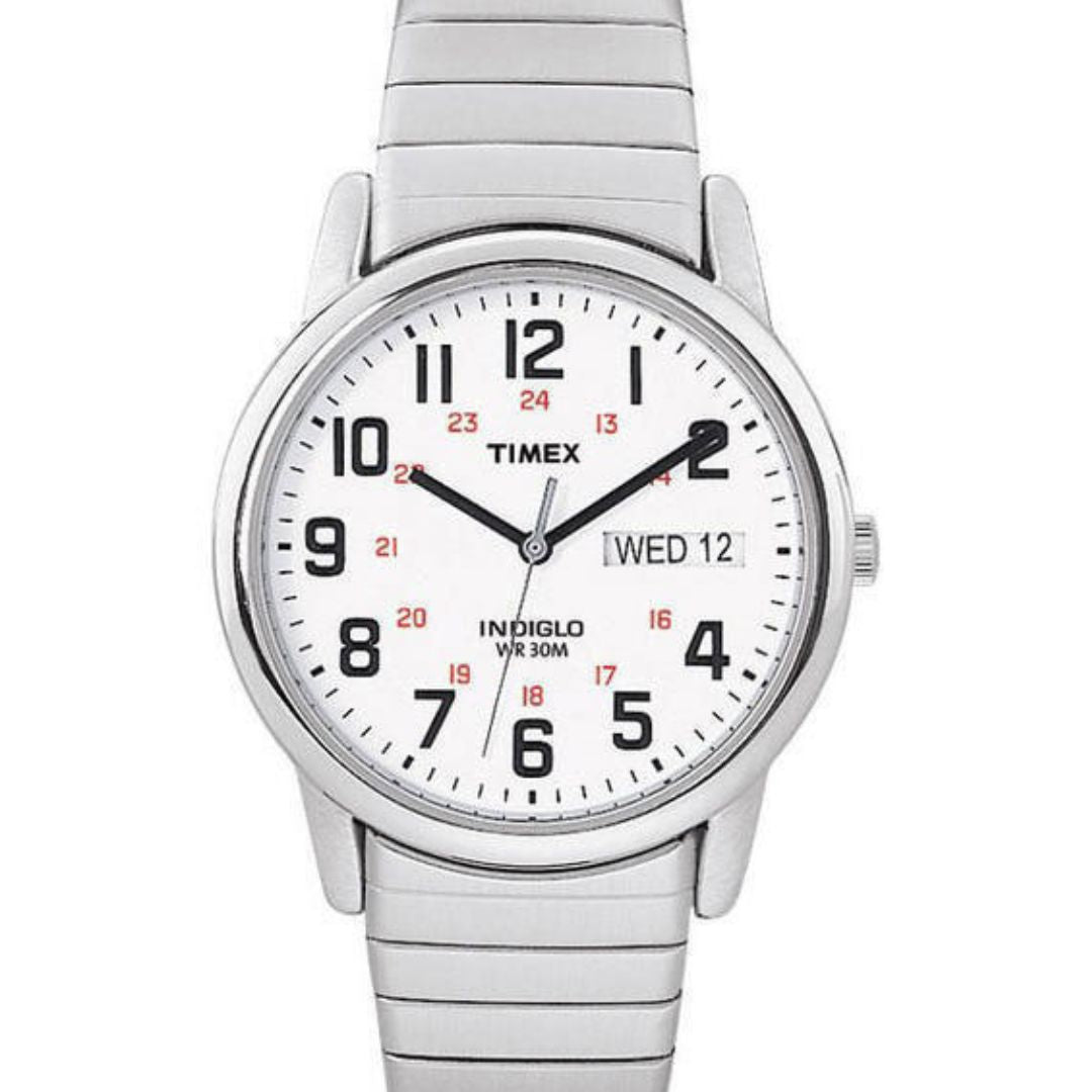 Mens Easy Reader Watch with Stainless Steel Strap