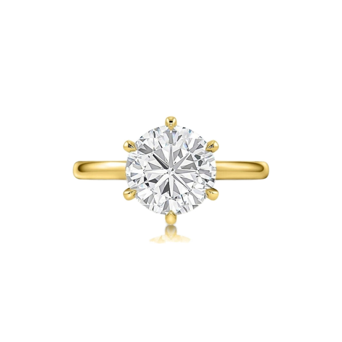 round lab grown diamond ring/round lab grown diamond ring