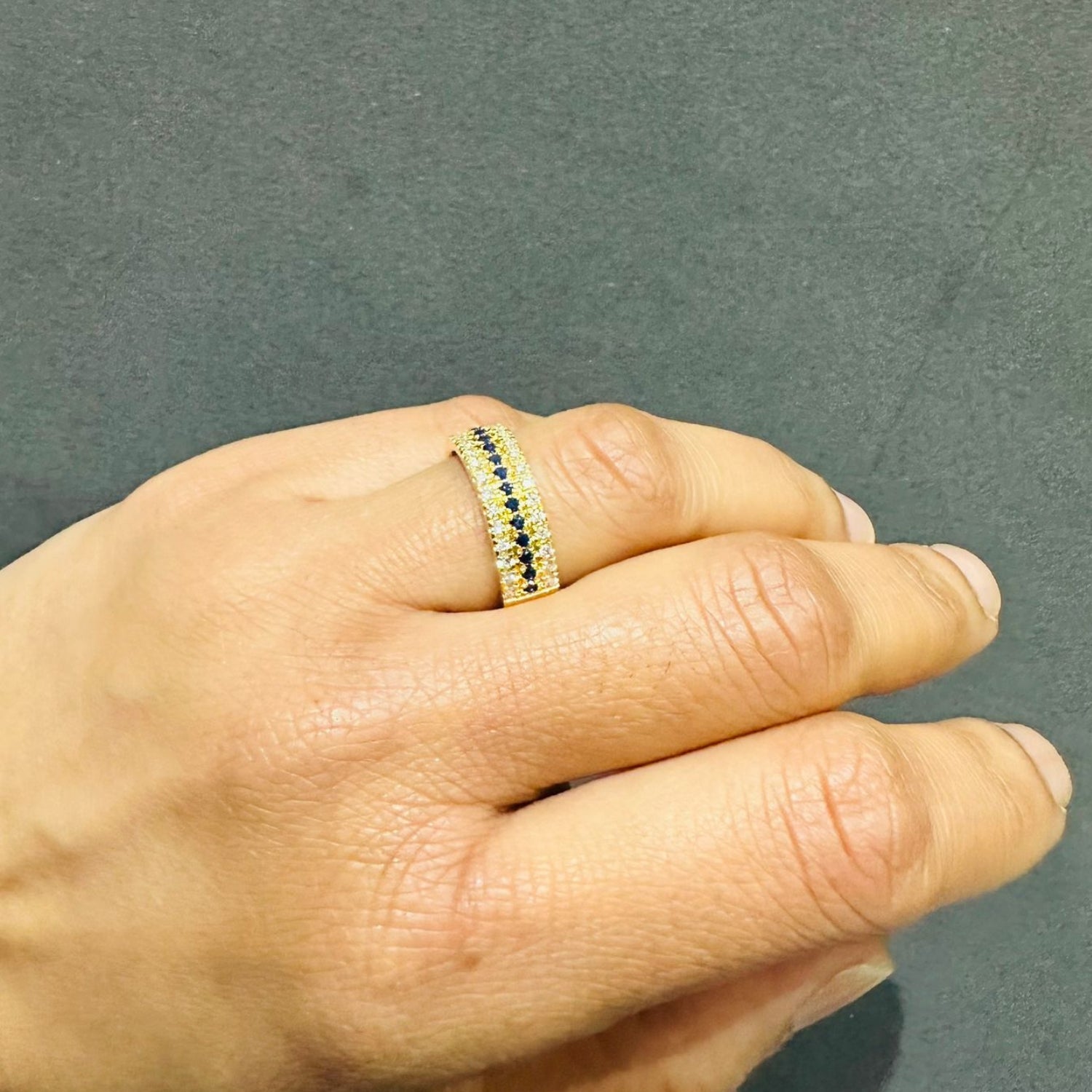 lab diamond wedding band