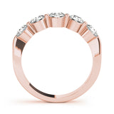 0.50-1.50ct Lab-Grown Round Diamond 5-Stone Shared Prong Diamond Ring, DE Color VVS Clarity