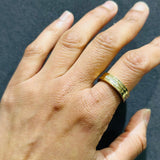 6mm diamond band mens luxury ring