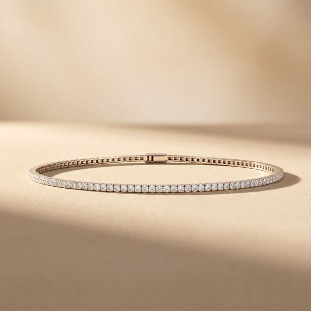 1.50ct Lab Grown Diamond Classic Claw Set Tennis Bracelet in 925 Sterling Silver