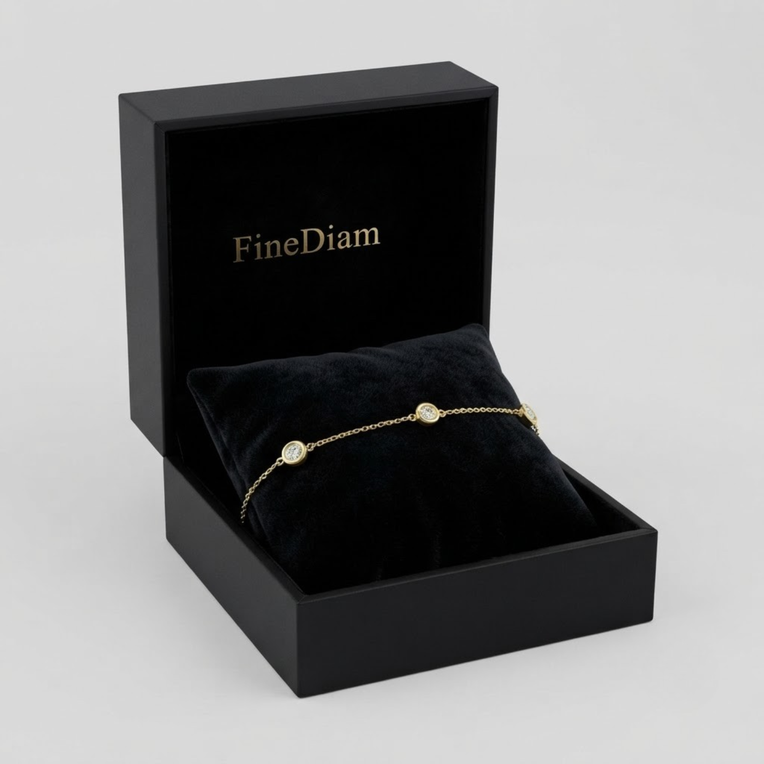 0.40 Ct D-E/VS Lab Grown Diamond Everyday Bracelet 9k Yellow Gold Ready To Ship