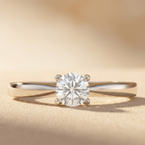 Naomi 0.50ct Lab Grown Diamond Solitaire Engagement Ring in 925 Sterling Silver