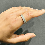 9k white gold ring eternity wedding band