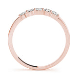 Lab-Grown Round Diamond Prong Set Straight 5-Stone Diamond Ring, DE Color VVS Clarity