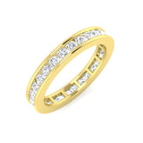 D/VVS 0.50 to 3.0ct Lab-Grown Round Cut Diamond Full Eternity Ring.