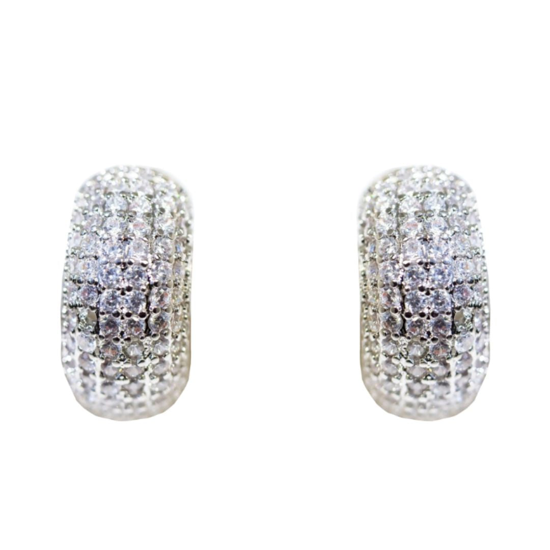 0.33 Huggie Round Diamond Earrings