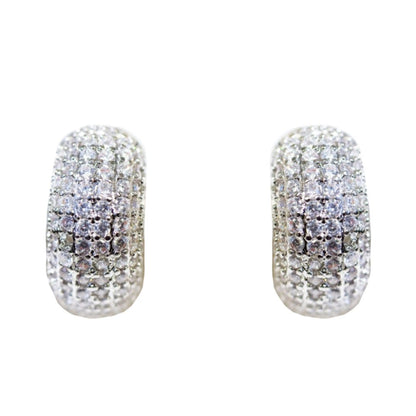 0.33 Huggie Round Diamond Earrings