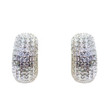 0.33Ct Round Lab Grown Diamond Huggie Hoop Studs Earring in Gold