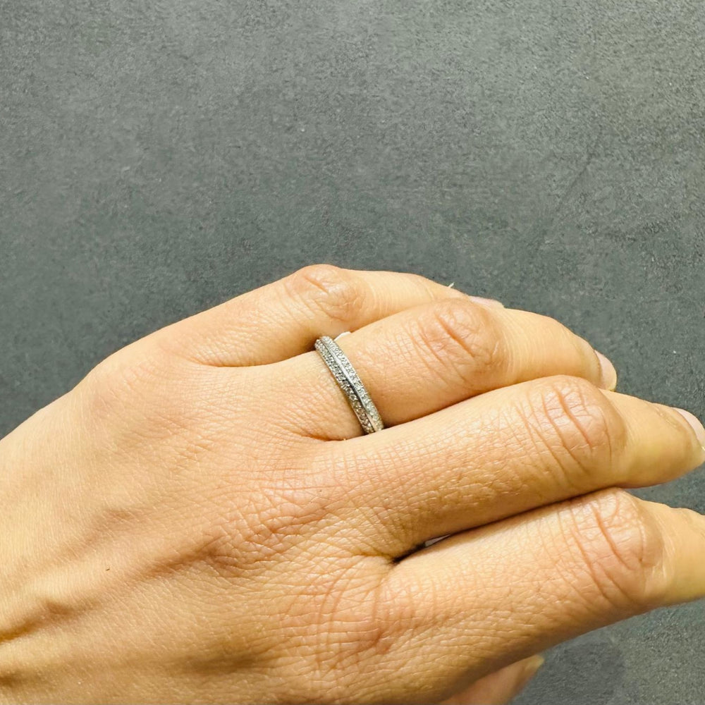 platinum wedding eternity band 